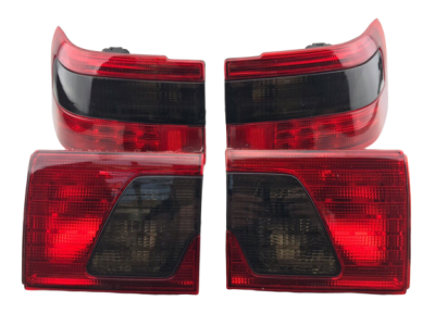 Фонарь 2110 люкс ДИОДНЫЙ+ ПОВОРОТ ЛЕКСУС  красный ТЕМНАЯ полоса в сборе (4 штуки) (СИВИЕМ)