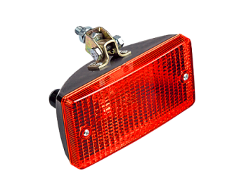 Фонарь задний противотуманный УАЗ красный с кронштейном болт (ГЕФЕСТ)