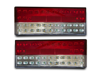 Фонарь 2108 DH-268 красно-белый