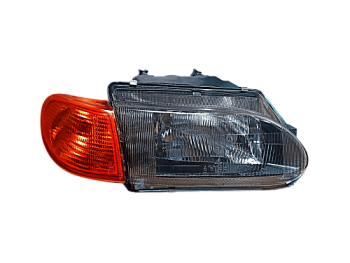 BLACK Блок фара 2114 правая желтый указатель под БОШ (ML095)