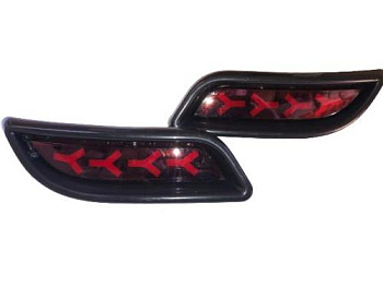 Катафот заднего бампера  21704 LED ZFT-331 PLASTIK RED КРАСНЫЙ (АНАЛОГ)