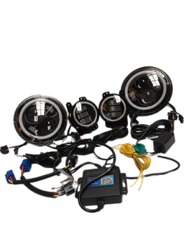 Фара 21213-Уаз тюнинг+ туманки диодные (Bluetooth регулировка) 30W JG-S-53