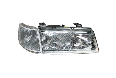 Блок фара 2110 под БОШ правая белый указатель поворота корпус черный Б/Л (ML178)