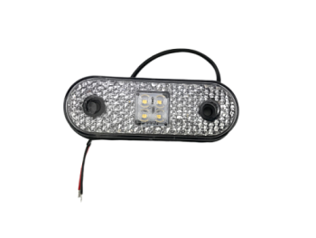 81-01 Фонарь маркерный 12/24v (белый) (АвтоСфера)