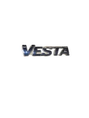 Эмблема Vesta хром задняя