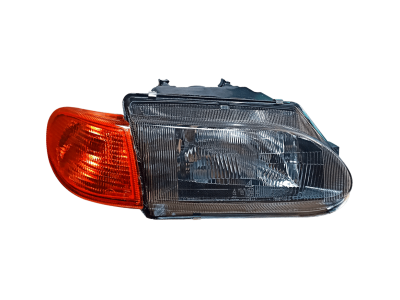 BLACK Блок фара 2114 правая желтый указатель под БОШ (ML095)