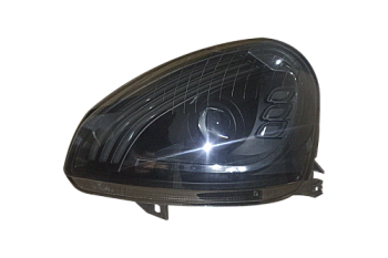 Блок фара 2170 левая в стиле MERCEDES с линзой Bi-LED темная маска тонированное стекло (ML399)