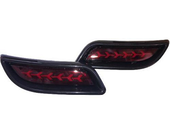 Катафот заднего бампера  21704 LED ZFT-393 PLASTIK RED КРАСНЫЙ (АНАЛОГ)