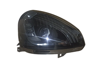 Блок фара 2170 правая в стиле MERCEDES с линзой Bi-LED темная маска тонированное стекло (ML400)
