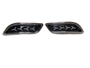 Катафот заднего бампера  21704 LED ZFT 331 WHITE Черный