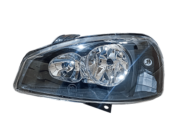 BLACK Блок фара 1118 левая под БОШ ПЛАСТИКОВЫЙ РАССЕИВАТЕЛЬ (ML307)