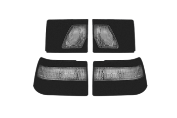 Фонарь 2110 ТЮНИНГ под ОСВАР темный с белой полосой, LED полностью 3А (ML349)