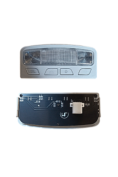 Плафон освещения салона 2170 LED серый, с подсветкой кнопок разъем БОЛЬШОЙ DD3 (ML328)