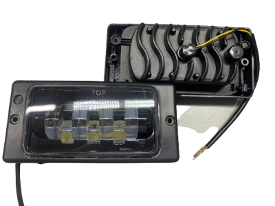 Фара противотуманная 2110-2115 LED 1 РЕЖИМ ЖЕЛЕЗНЫЙ корпус 65W 7 ЛИНЗ (ML126)