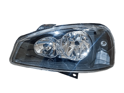 BLACK Блок фара 1118 левая под БОШ ПЛАСТИКОВЫЙ РАССЕИВАТЕЛЬ (ML307)