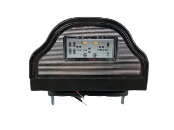 ПН-01011 LED Подсветка номерного знака евро фура черная (волна) диод (АвтоСфера)