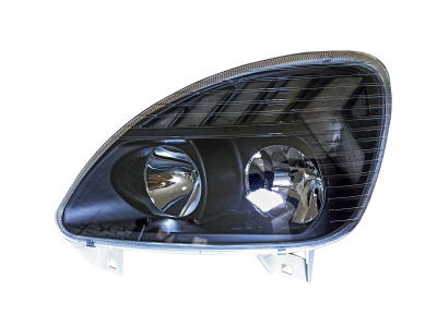 Блок фара 2217 газель бизнес левая стеклянный рассеиватель в стиле AUDI (ML294)