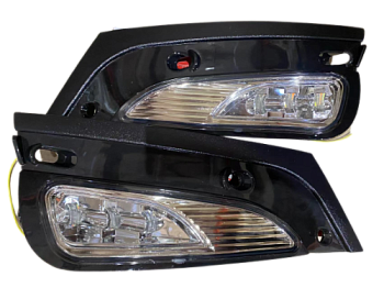 Фара противотуманная Lada-VESTA с облицовкой. хром оконтовка LED (ML124)