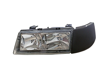 Блок фара 2110 под БОШ ГЛАДКОЕ СТЕКЛО левая тонированный указатель поворота Б/Л (ML287)