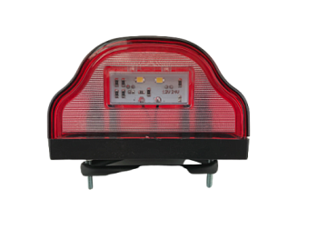 ПН-01022 LED Подсветка номерного знака евро фура красная (волна) диод (АвтоСфера)