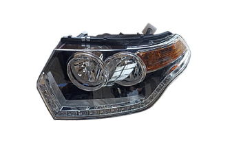 Блок фара Уаз ПАТРИОТ с ДХО LED рейсталинг левая ZK-04-187 (GS)