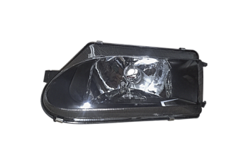 BLACK Блок фара 2114 левая под БОШ с NIKE маской LED без поворотника (ML304)