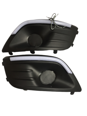 Очки противотуманных фар для LADA Largus с ДХО матовое стекло (ZFT-263)