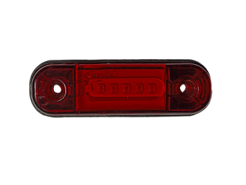 Фонарь контурный 6-х диодный КРАСНЫЙ 12/24V (ML205)