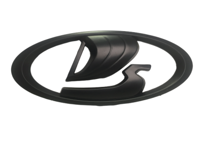 Эмблема решетки радиатора Lada-VESTA, НИВА URBAN, на клипсах ЧЕРНАЯ