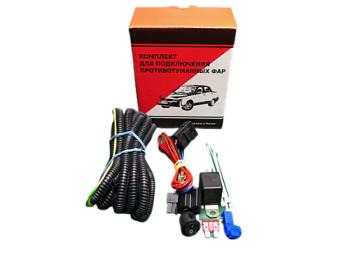 Проводка для противотуманных фар для Lada-VESTA, XRAY, Largus с круглой кнопкой (ML)