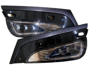 Фара противотуманная Lada-VESTA с облицовкой черная оконтовка LED (ML123)