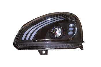 Блок фара 2170 левая в стиле MERCEDES с линзой Bi-LED светлая маска (ML388)