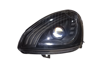 Блок фара 2170 левая в стиле MERCEDES с линзой Bi-LED темная маска (ML390)