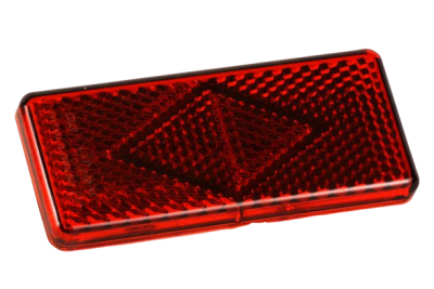 Световозвращатель красный прямоугольный (НА КЛИПСАХ) 56,373