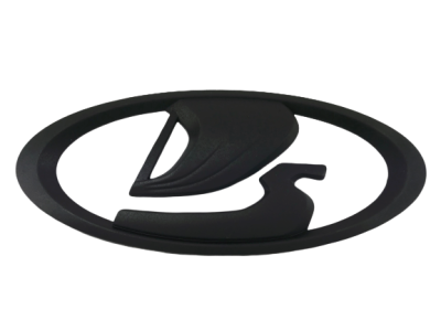 Эмблема решетки радиатора МАТОВАЯ ЧЕРНАЯ Lada-VESTA, НИВА URBAN, на клипсах