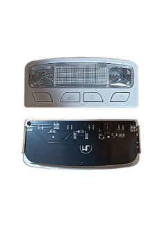 Плафон освещения салона 2170 LED серый, с подсветкой кнопок разъем МАЛЕНЬКИЙ DD2 (ML329)