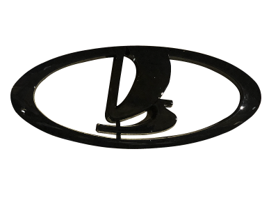 Эмблема решетки радиатора Lada-2170 ЧЕРНАЯ  на скотч