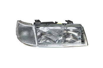 Блок фара 2110 под БОШ правая белый указатель поворота корпус черный Б/Л (ML178)