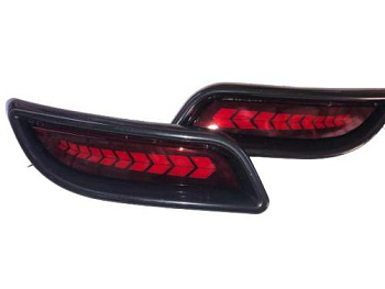 Катафот заднего бампера  21704 LED ZFT-394 PLASTIK RED КРАСНЫЙ (АНАЛОГ)