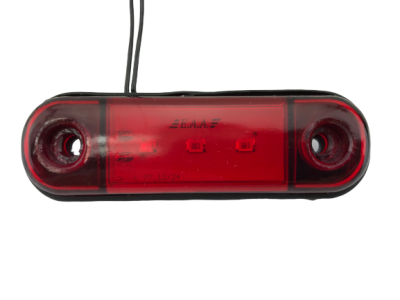 77-02 Фонарь контурный 3-х диодный КРАСНЫЙ 12/24V (АвтоСфера)