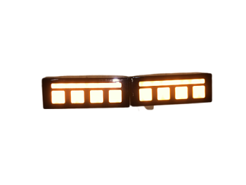 Повторитель указателя поворота 2106-21213 LED квадратиками ZFT-377-1 ЖЕЛТЫЙ (КИТАЙ)